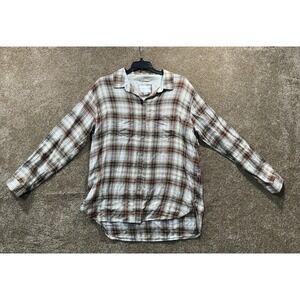 American Eagle‎ Women's Boyfriend Fit Plaid Flannel Size Small